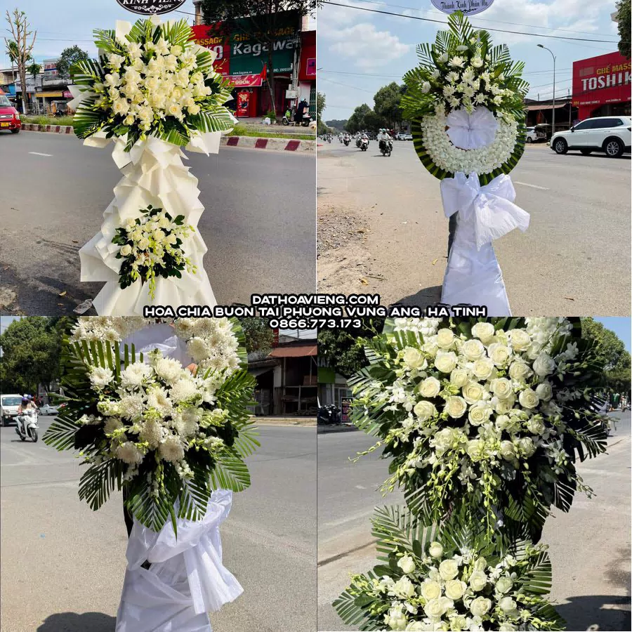 Mẫu hoa chia buồn tham khảo tại Phường Vũng Áng, Hà Tĩnh