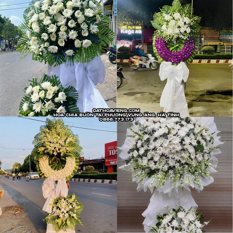 Mẫu hoa chia buồn tham khảo tại Phường Vũng Áng, Hà Tĩnh