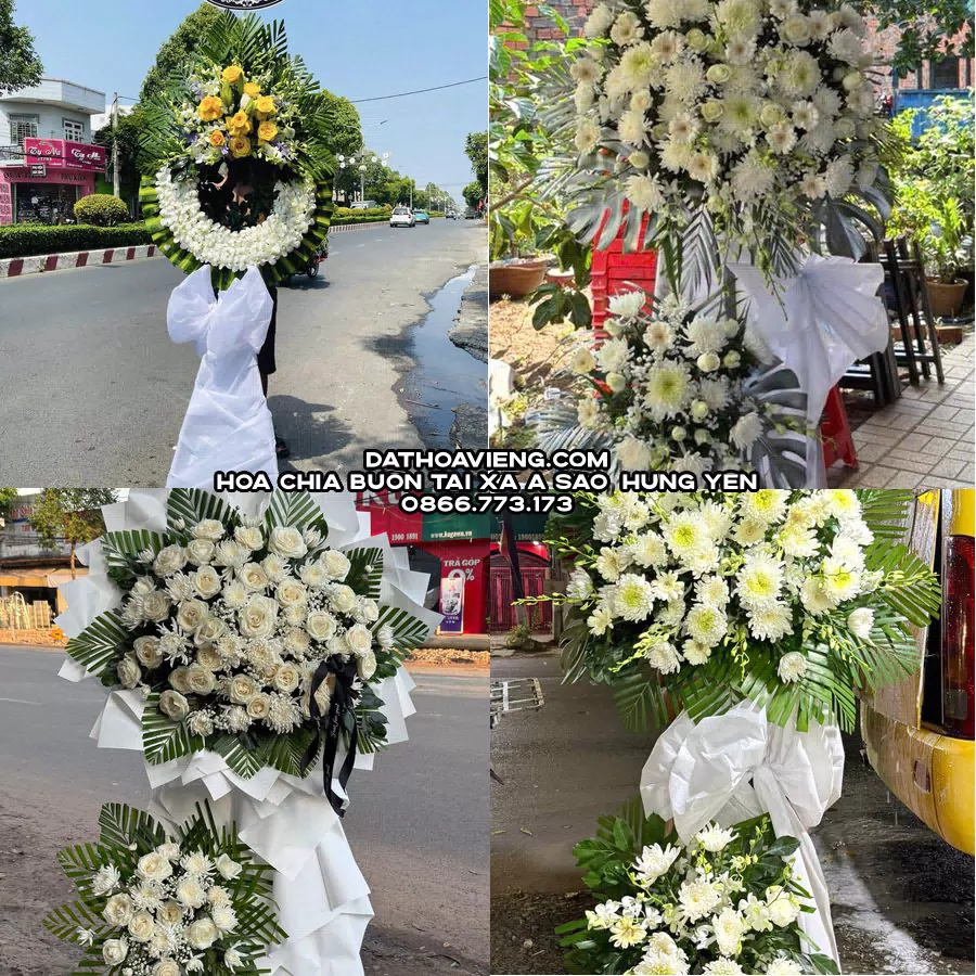 Mẫu hoa chia buồn tham khảo tại Xã A Sào, Hưng Yên