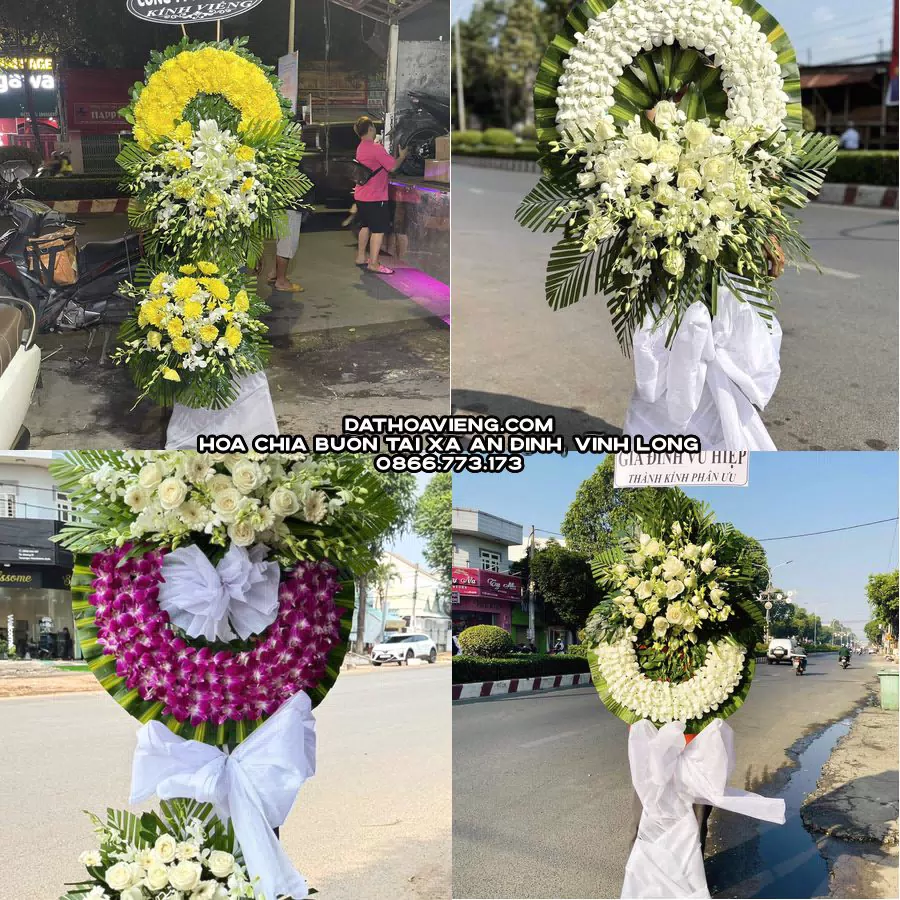 Mẫu hoa chia buồn tham khảo tại Xã An Định, Vĩnh Long