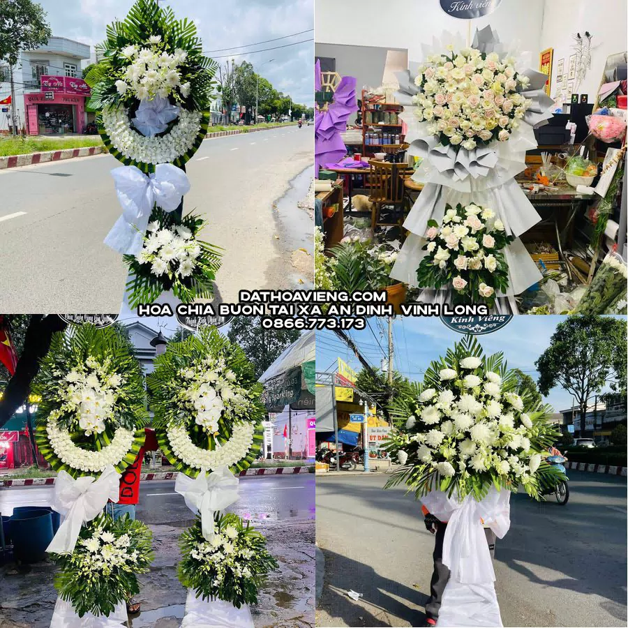 Mẫu hoa chia buồn tham khảo tại Xã An Định, Vĩnh Long