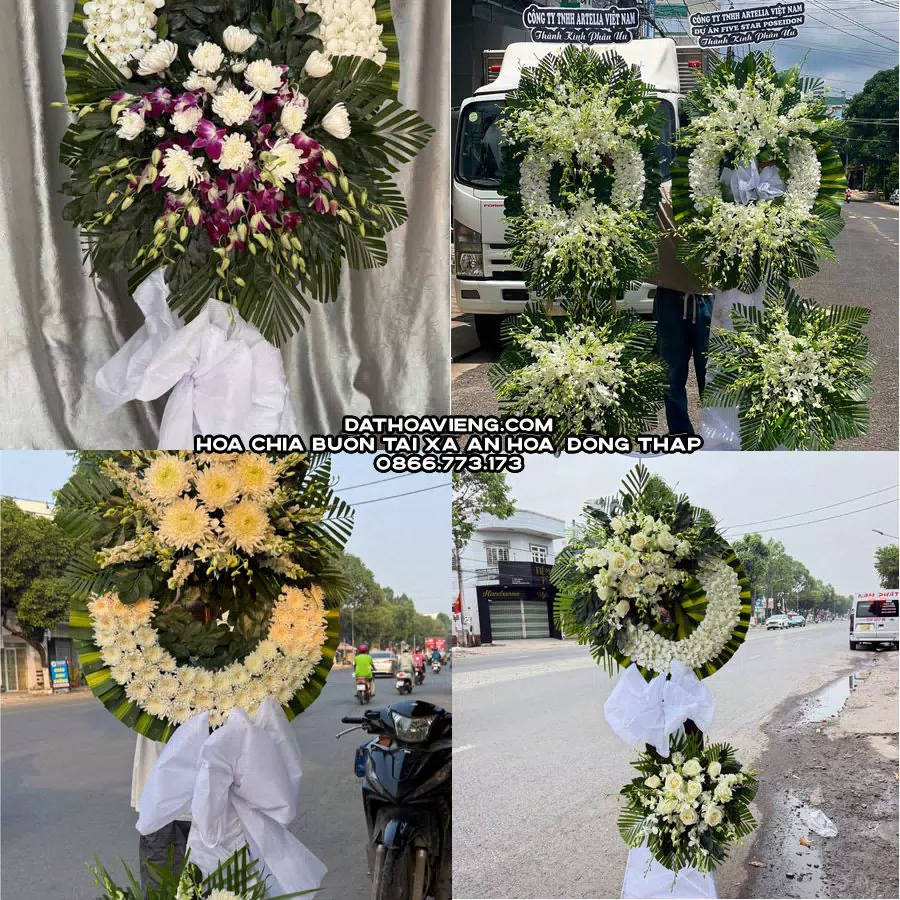 Mẫu hoa chia buồn tham khảo tại Xã An Hòa, Đồng Tháp