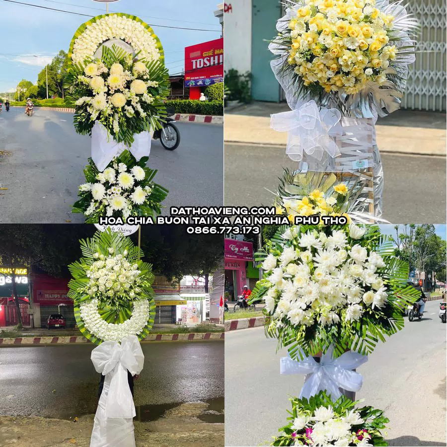 Mẫu hoa chia buồn tham khảo tại Xã An Nghĩa, Phú Thọ