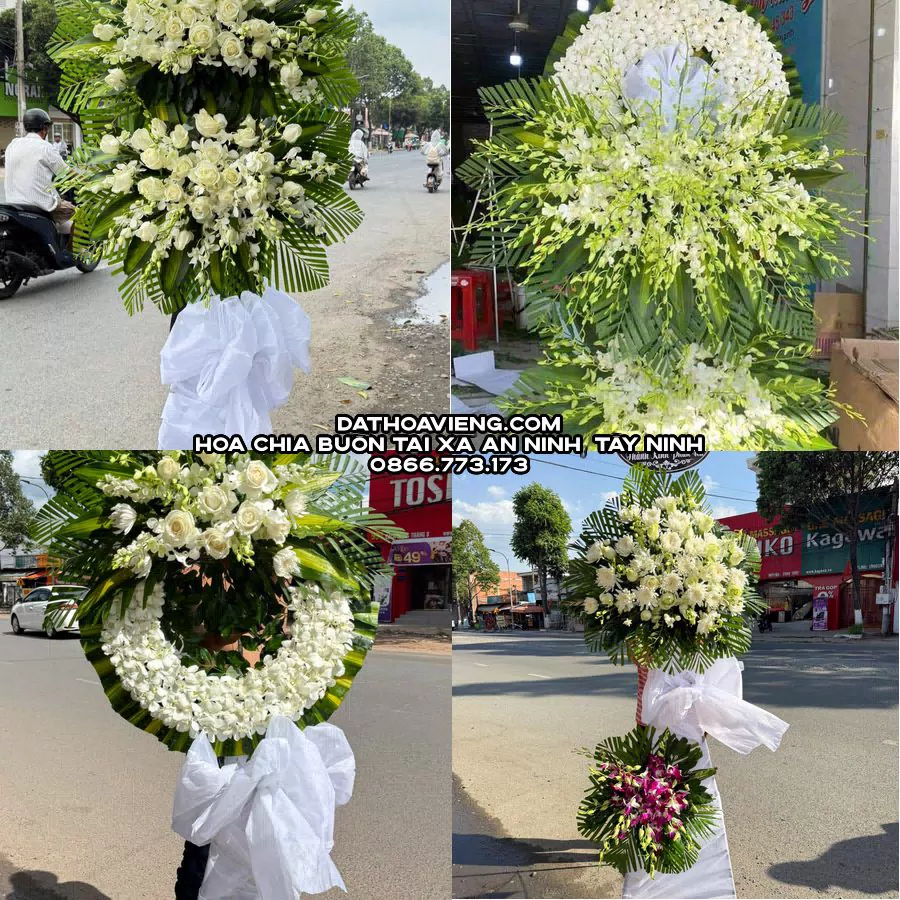 Mẫu hoa chia buồn tham khảo tại Xã An Ninh, Tây Ninh