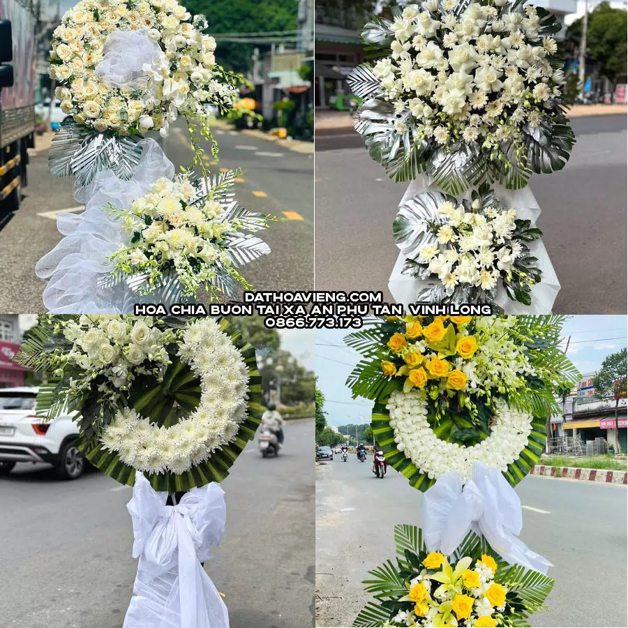 Mẫu hoa chia buồn tham khảo tại Xã An Phú Tân, Vĩnh Long