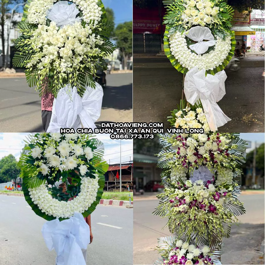 Mẫu hoa chia buồn tham khảo tại Xã An Qui, Vĩnh Long