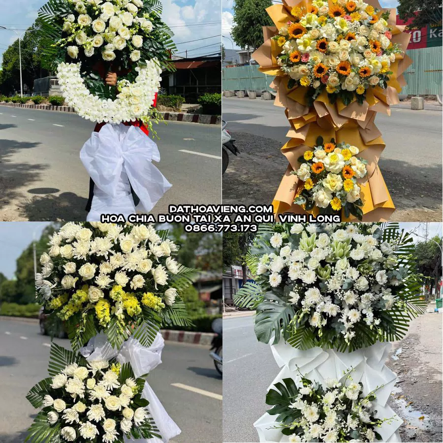 Mẫu hoa chia buồn tham khảo tại Xã An Qui, Vĩnh Long