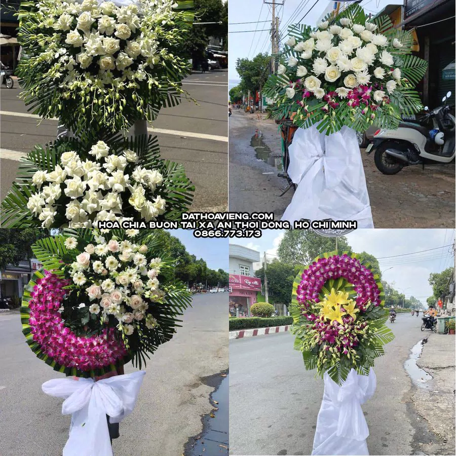 Mẫu hoa chia buồn tham khảo tại Xã An Thới Đông, Hồ Chí Minh
