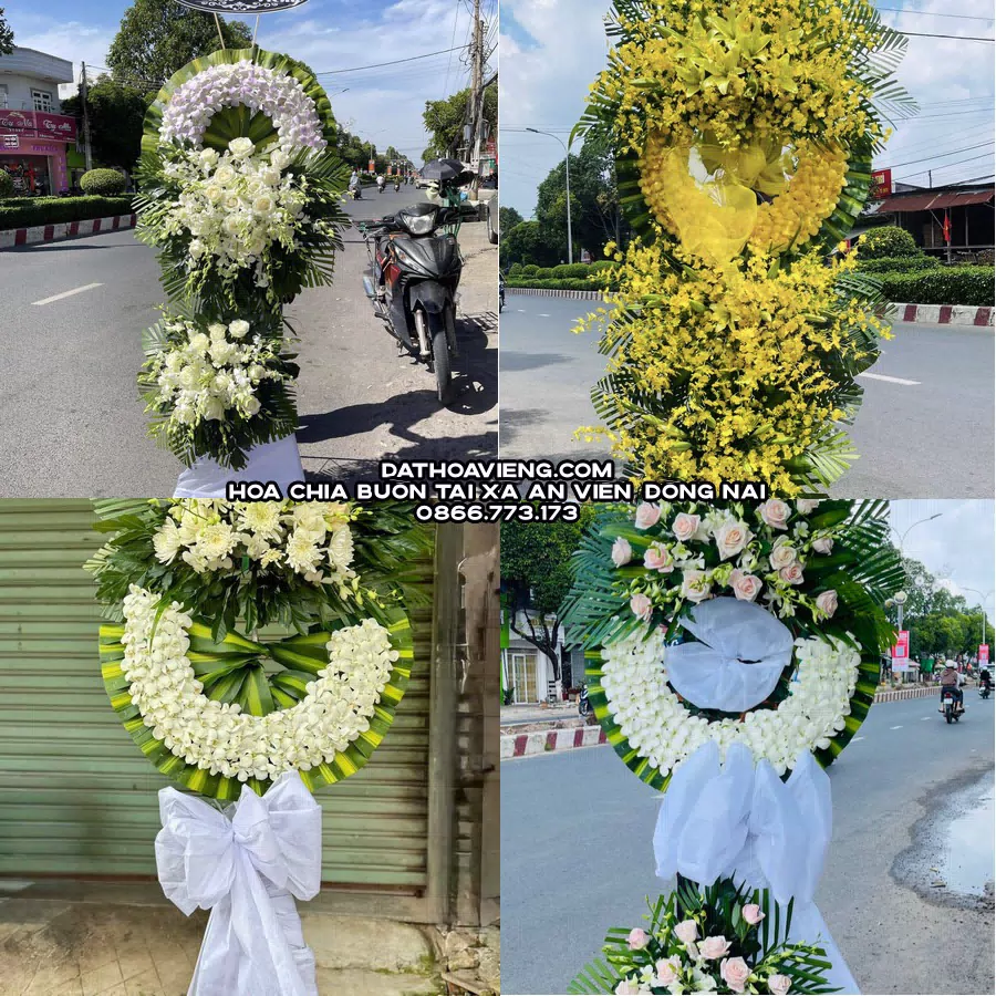 Mẫu hoa chia buồn tham khảo tại Xã An Viễn, Đồng Nai