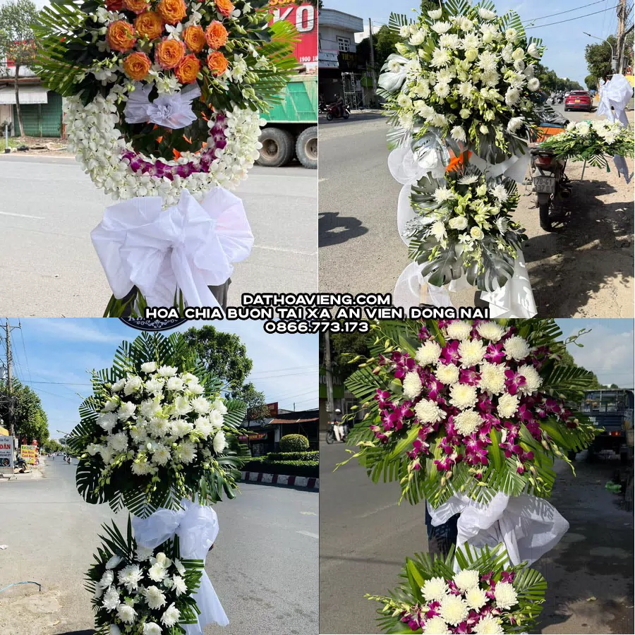 Mẫu hoa chia buồn tham khảo tại Xã An Viễn, Đồng Nai