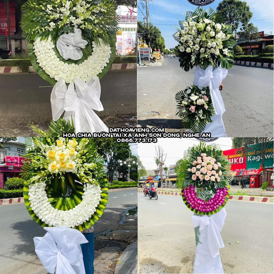 Mẫu hoa chia buồn tham khảo tại Xã Anh Sơn Đông, Nghệ An