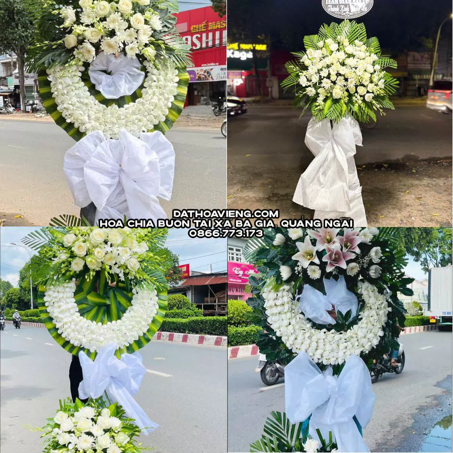 Mẫu hoa chia buồn tham khảo tại Xã Ba Gia, Quảng Ngãi