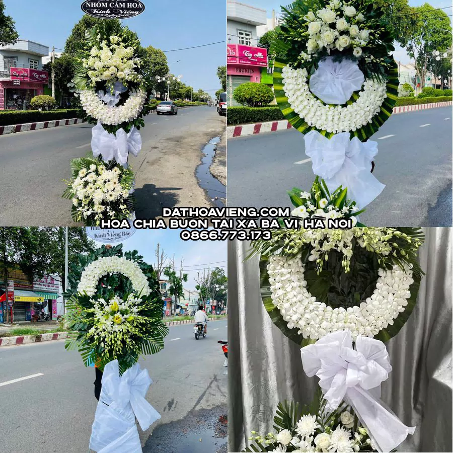 Mẫu hoa chia buồn tham khảo tại Xã Ba Vì, Hà Nội