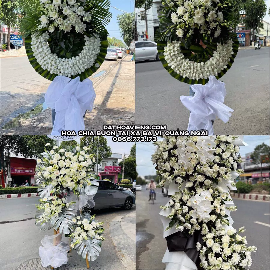 Mẫu hoa chia buồn tham khảo tại Xã Ba Vì, Quảng Ngãi