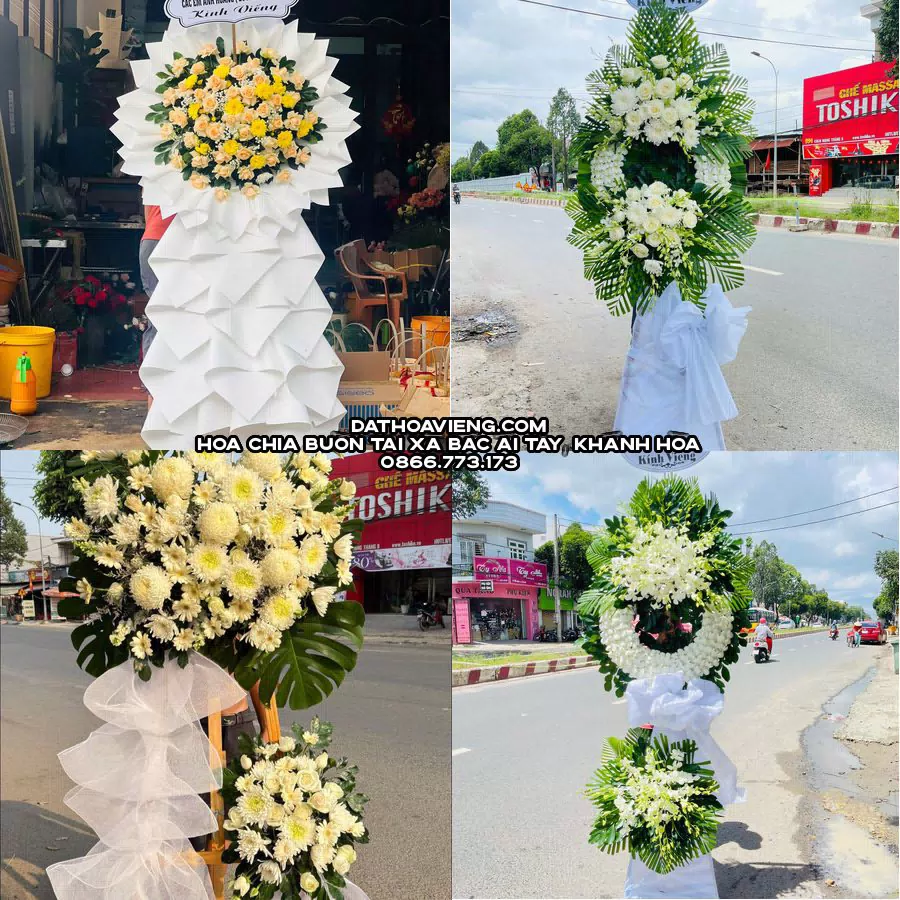 Mẫu hoa chia buồn tham khảo tại Xã Bác Ái Tây, Khánh Hòa