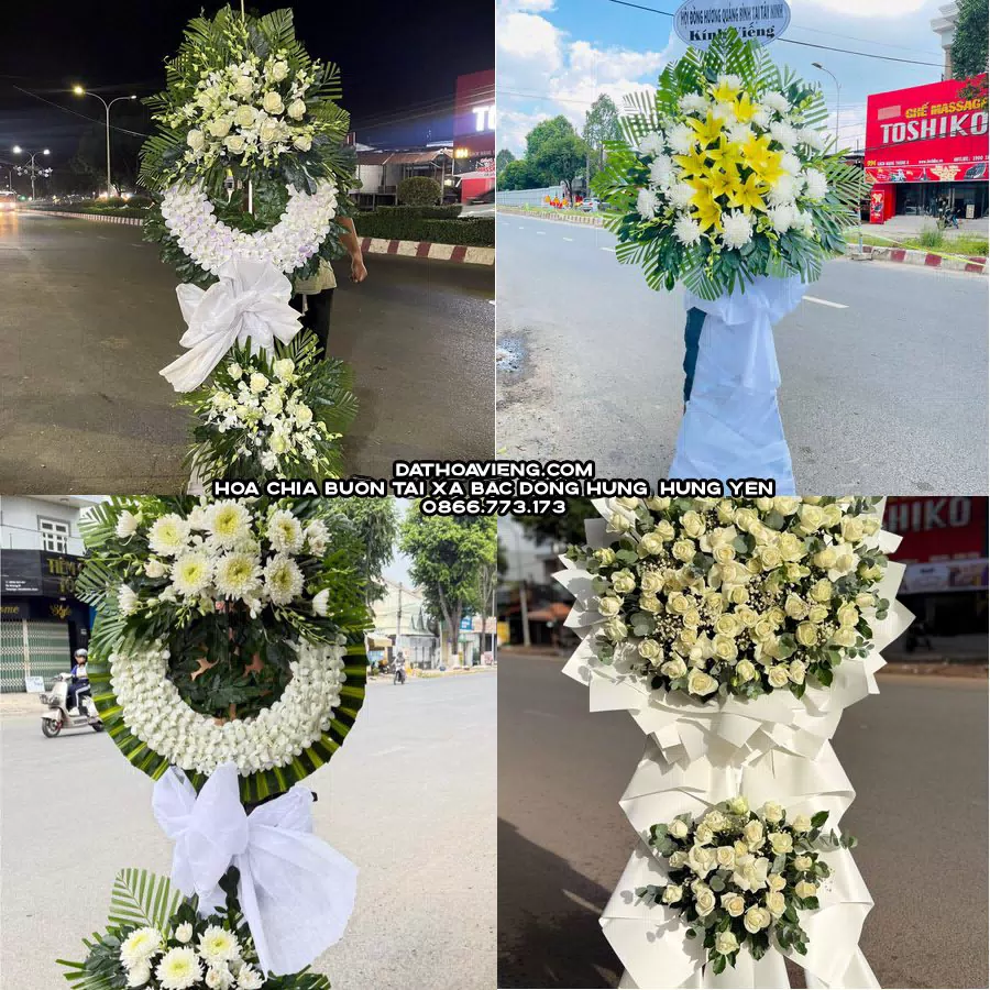 Mẫu hoa chia buồn tham khảo tại Xã Bắc Đông Hưng, Hưng Yên