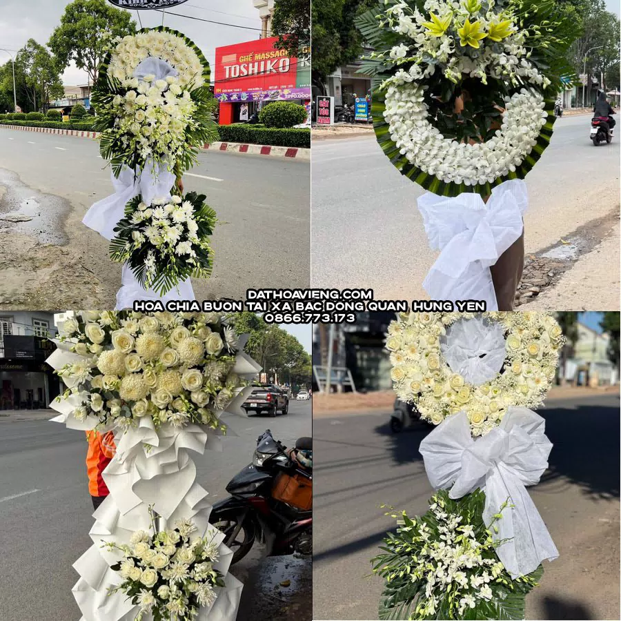 Mẫu hoa chia buồn tham khảo tại Xã Bắc Đông Quan, Hưng Yên