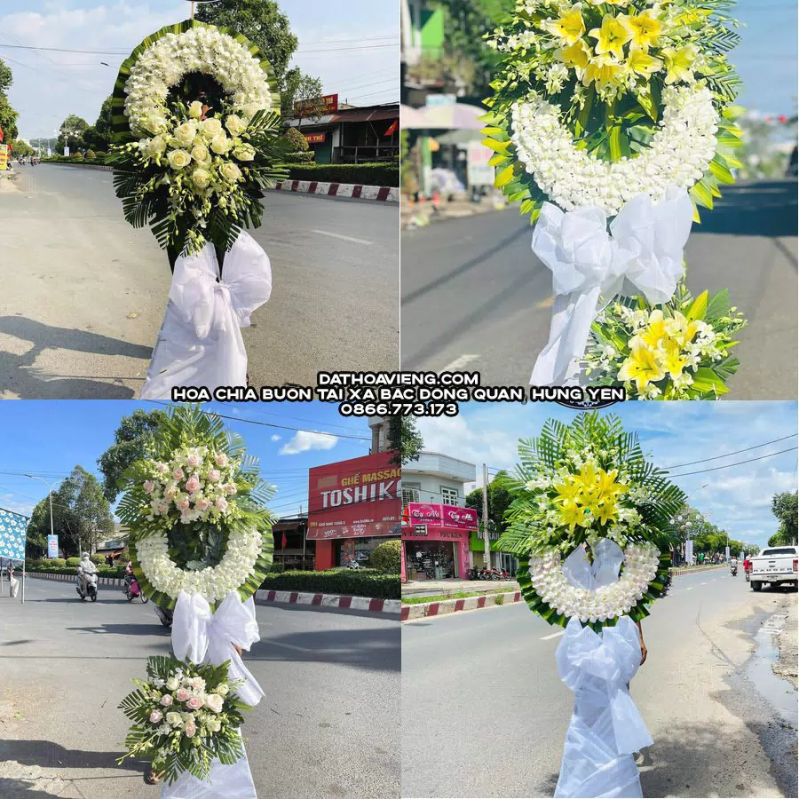 Mẫu hoa chia buồn tham khảo tại Xã Bắc Đông Quan, Hưng Yên