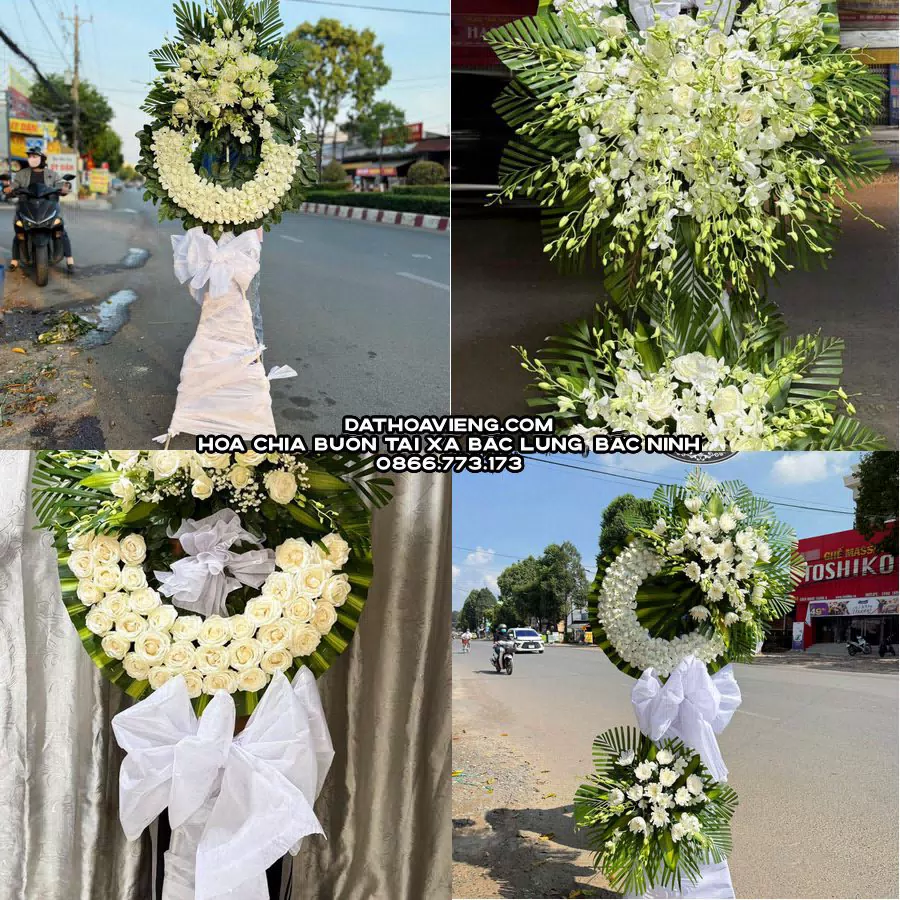 Mẫu hoa chia buồn tham khảo tại Xã Bắc Lũng, Bắc Ninh