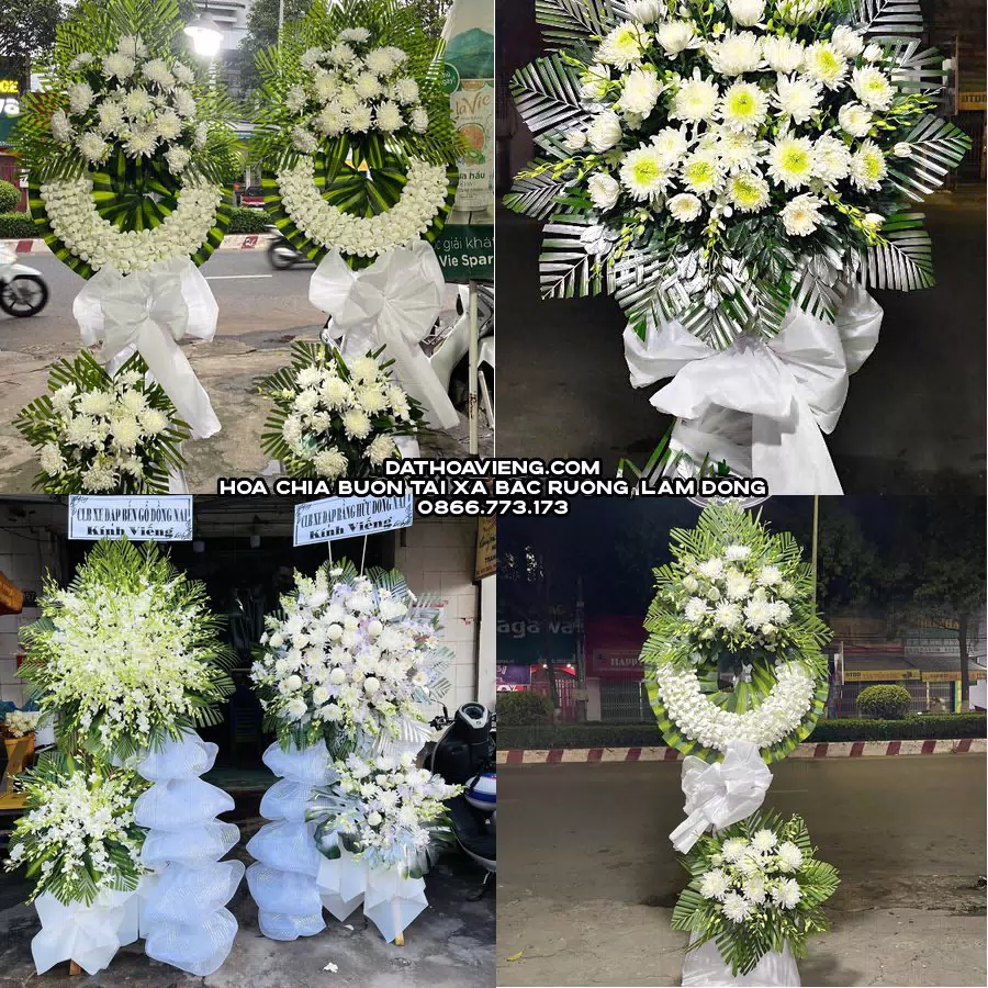 Mẫu hoa chia buồn tham khảo tại Xã Bắc Ruộng, Lâm Đồng