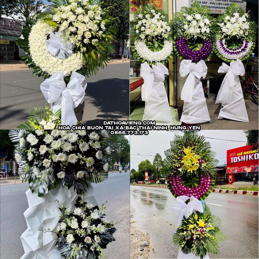 Mẫu hoa chia buồn tham khảo tại Xã Bắc Thái Ninh, Hưng Yên