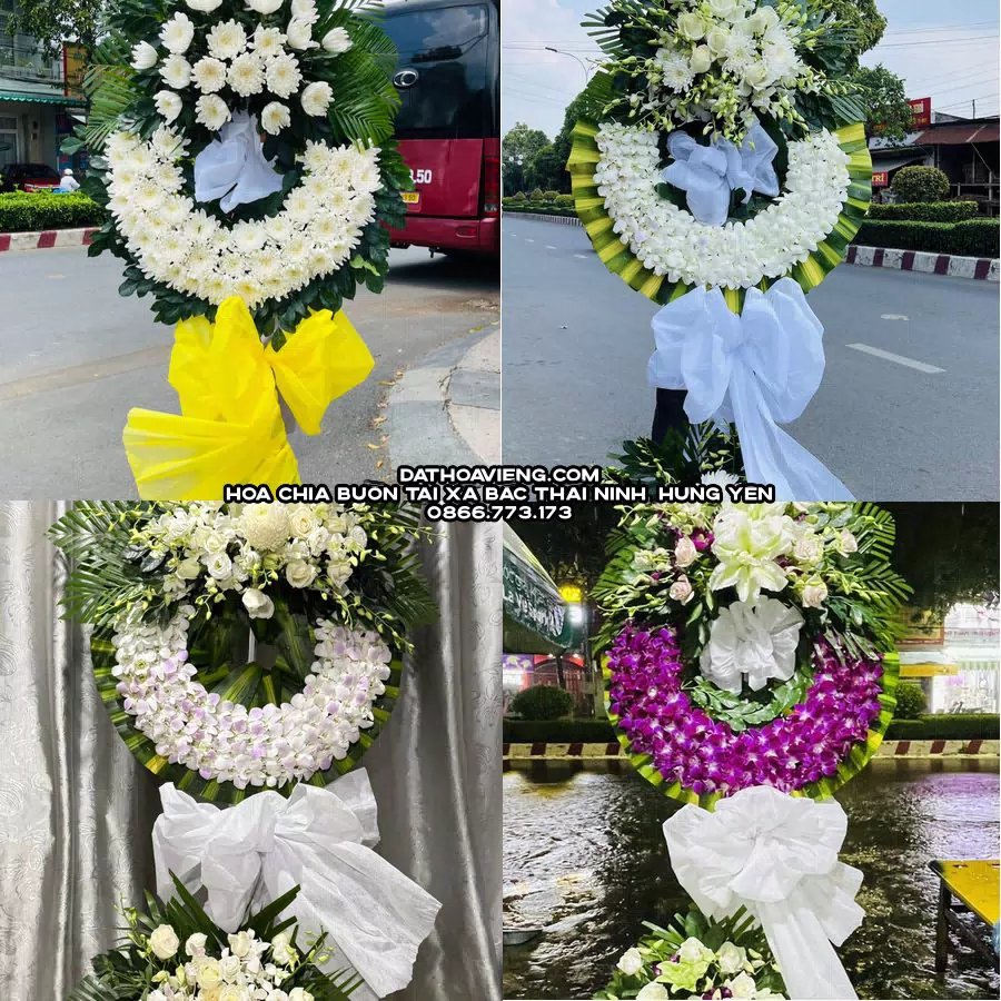Mẫu hoa chia buồn tham khảo tại Xã Bắc Thái Ninh, Hưng Yên