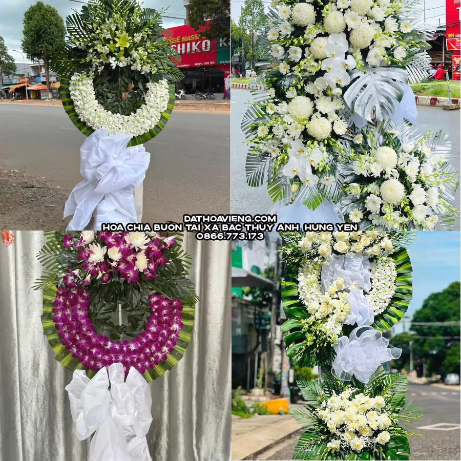 Mẫu hoa chia buồn tham khảo tại Xã Bắc Thụy Anh, Hưng Yên
