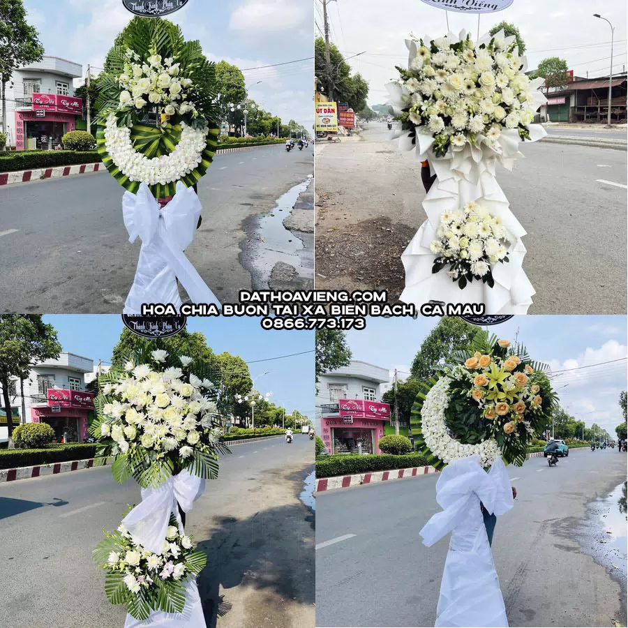 Mẫu hoa chia buồn tham khảo tại Xã Biển Bạch, Cà Mau