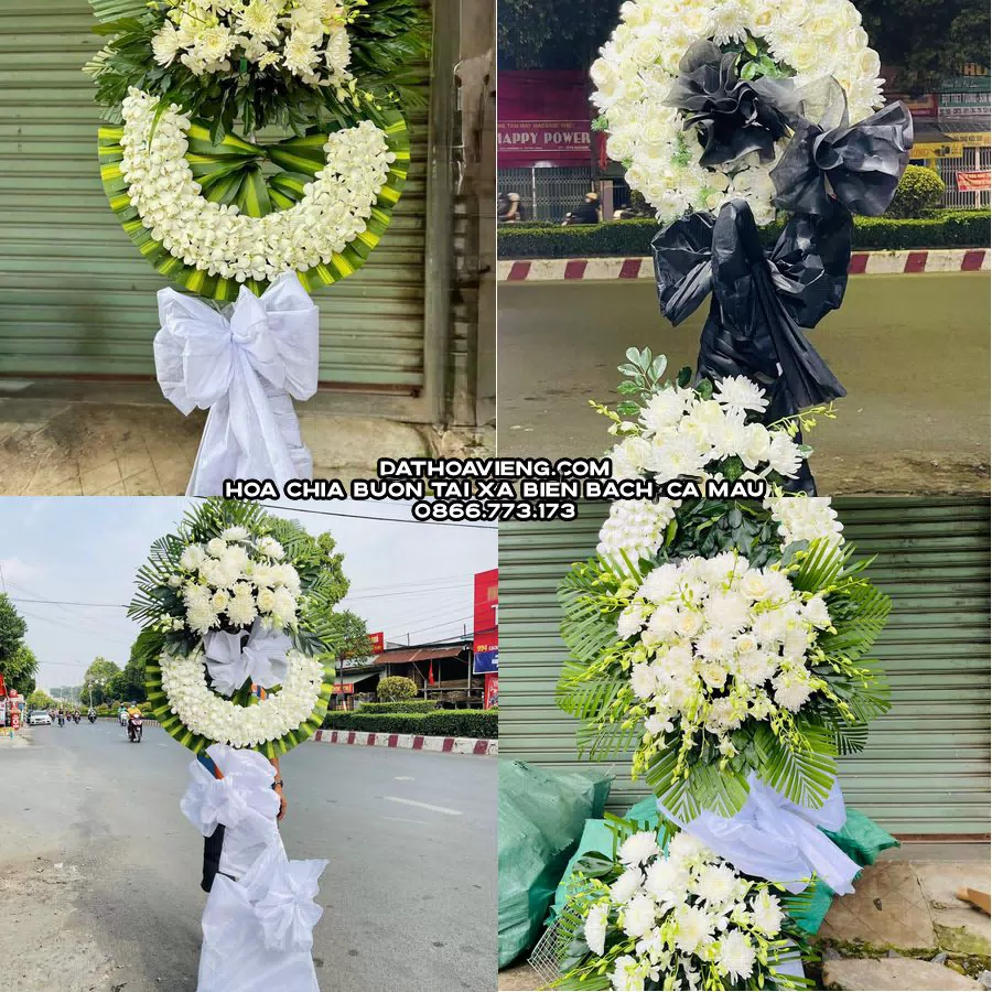 Mẫu hoa chia buồn tham khảo tại Xã Biển Bạch, Cà Mau