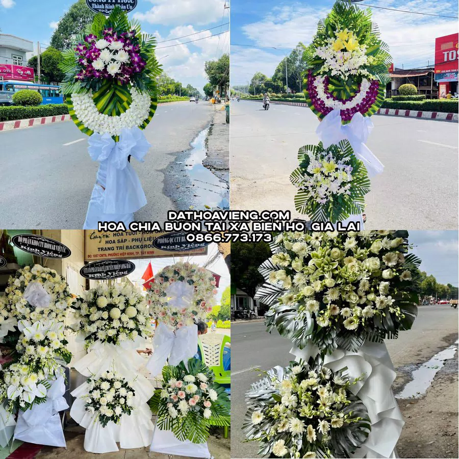 Mẫu hoa chia buồn tham khảo tại Xã Biển Hồ, Gia Lai