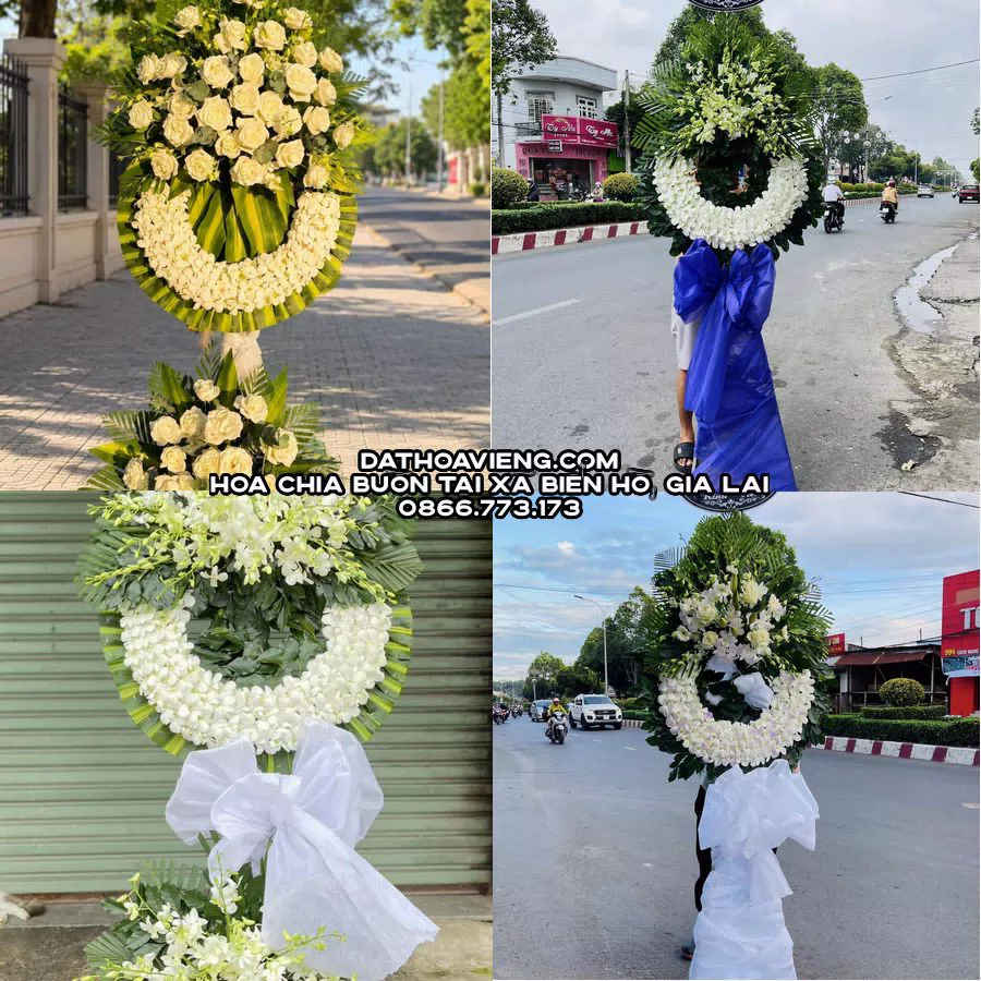 Mẫu hoa chia buồn tham khảo tại Xã Biển Hồ, Gia Lai
