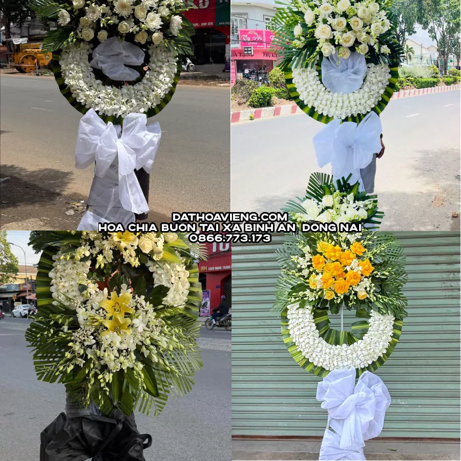 Mẫu hoa chia buồn tham khảo tại Xã Bình An, Đồng Nai