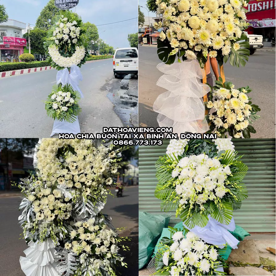 Mẫu hoa chia buồn tham khảo tại Xã Bình An, Đồng Nai