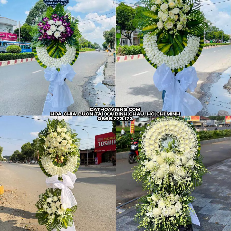 Mẫu hoa chia buồn tham khảo tại Xã Bình Châu, Hồ Chí Minh