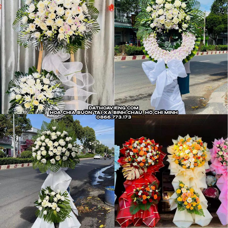 Mẫu hoa chia buồn tham khảo tại Xã Bình Châu, Hồ Chí Minh