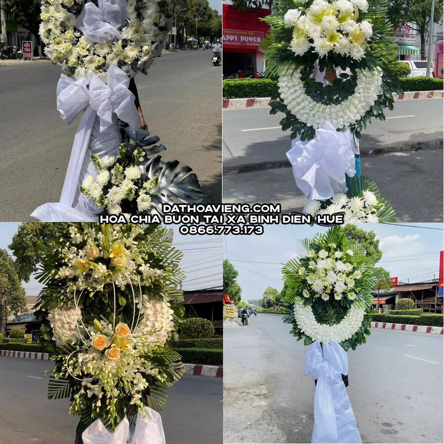 Mẫu hoa chia buồn tham khảo tại Xã Bình Điền, Huế