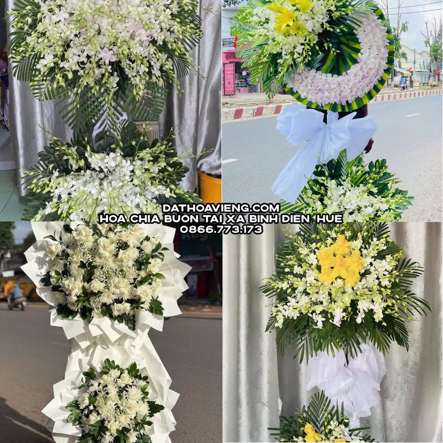 Mẫu hoa chia buồn tham khảo tại Xã Bình Điền, Huế