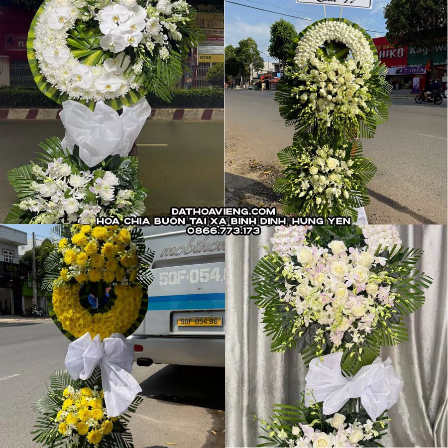 Mẫu hoa chia buồn tham khảo tại Xã Bình Định, Hưng Yên