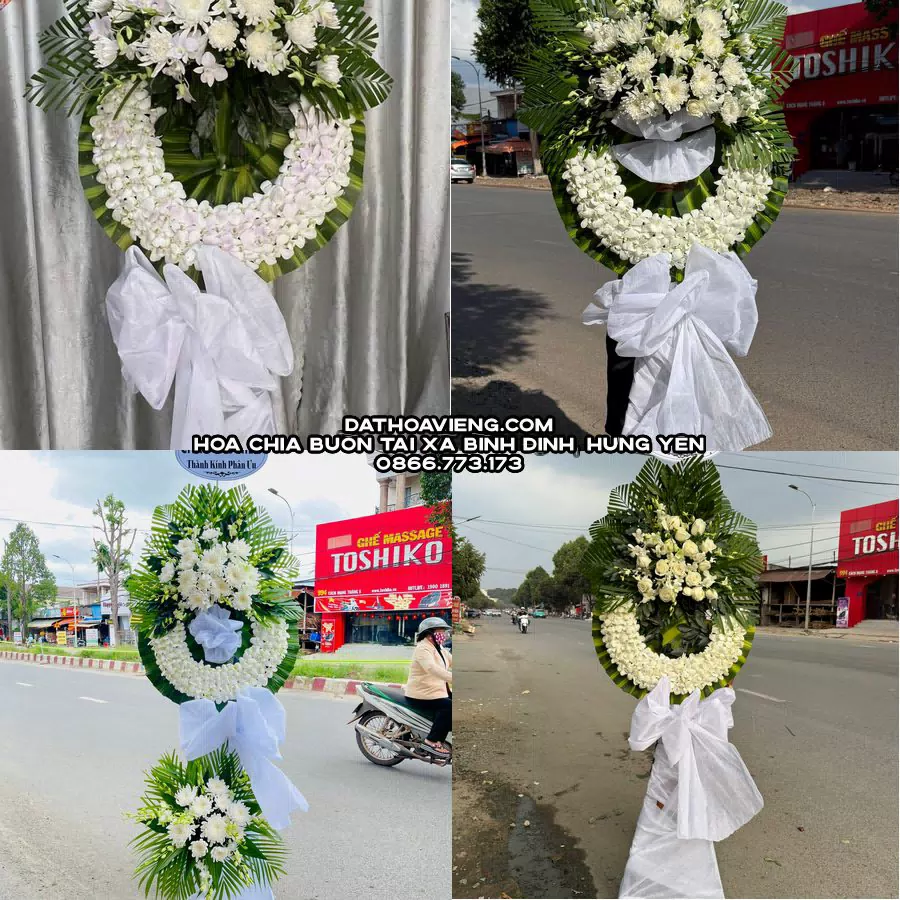 Mẫu hoa chia buồn tham khảo tại Xã Bình Định, Hưng Yên