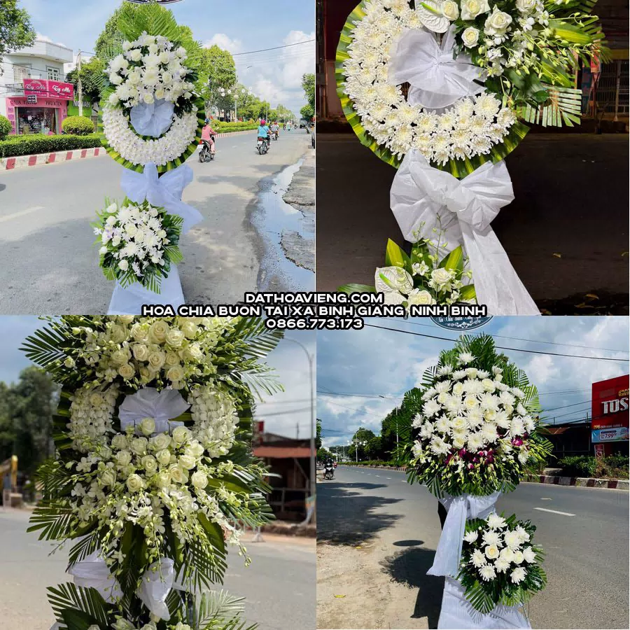 Mẫu hoa chia buồn tham khảo tại Xã Bình Giang, Ninh Bình