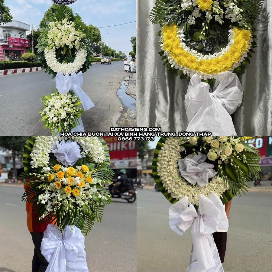 Mẫu hoa chia buồn tham khảo tại Xã Bình Hàng Trung, Đồng Tháp