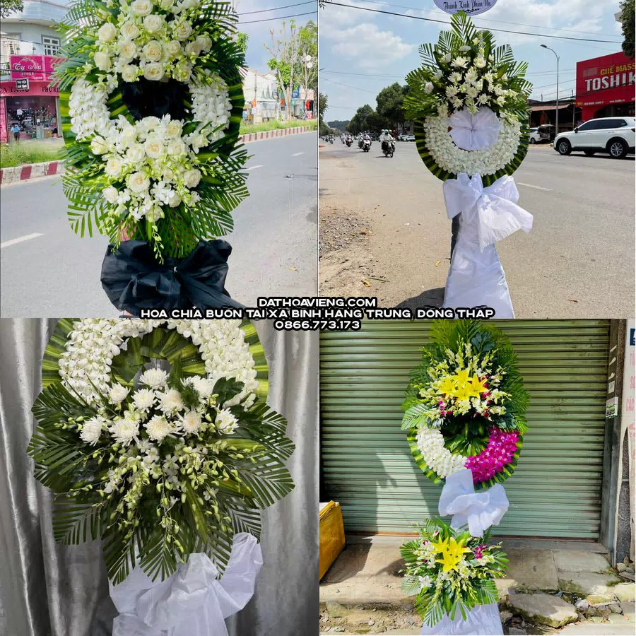 Mẫu hoa chia buồn tham khảo tại Xã Bình Hàng Trung, Đồng Tháp
