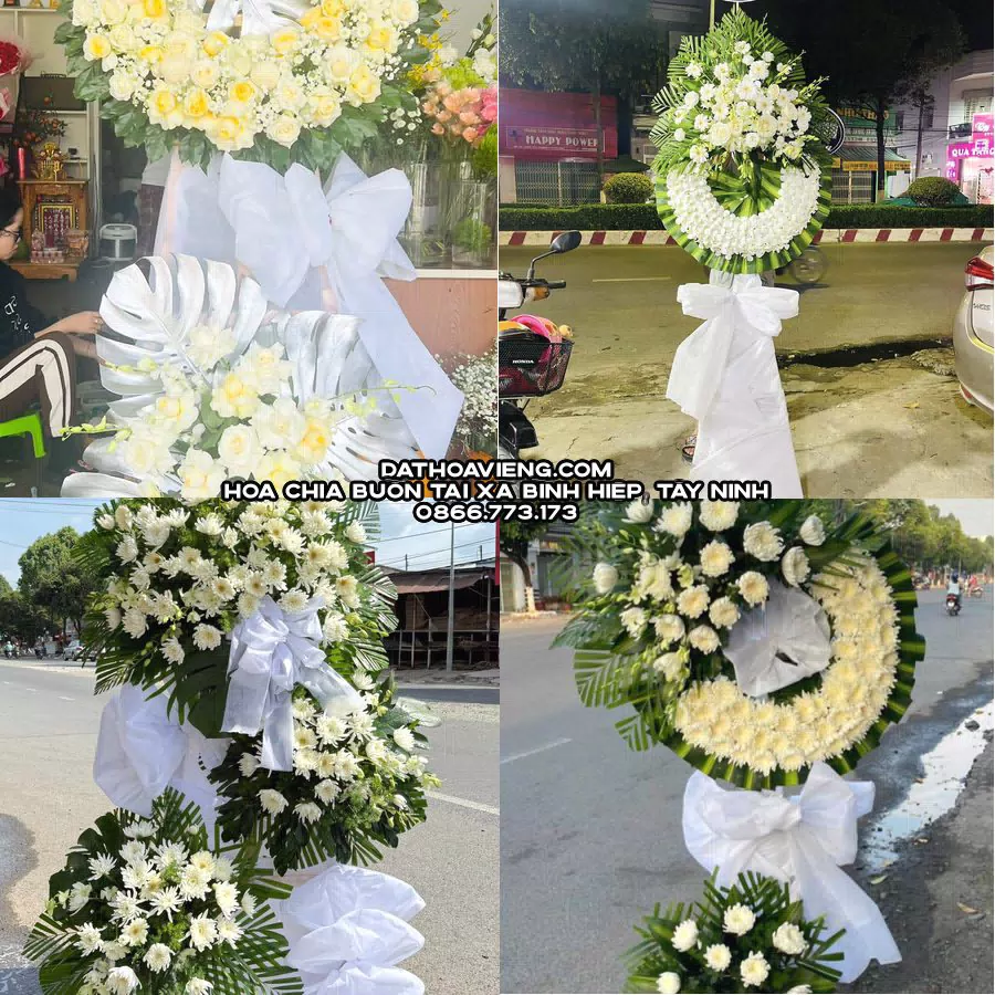 Mẫu hoa chia buồn tham khảo tại Xã Bình Hiệp, Tây Ninh