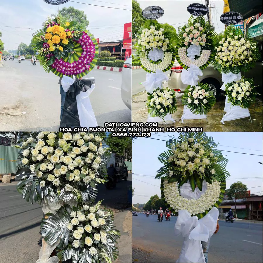 Mẫu hoa chia buồn tham khảo tại Xã Bình Khánh, Hồ Chí Minh