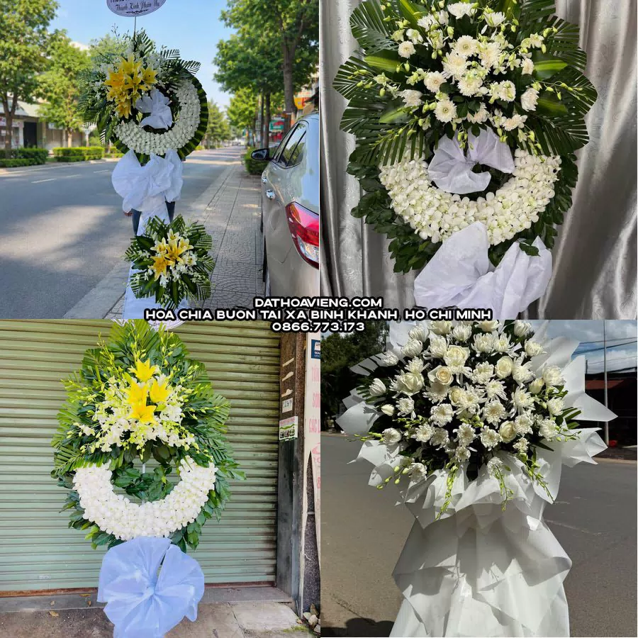 Mẫu hoa chia buồn tham khảo tại Xã Bình Khánh, Hồ Chí Minh