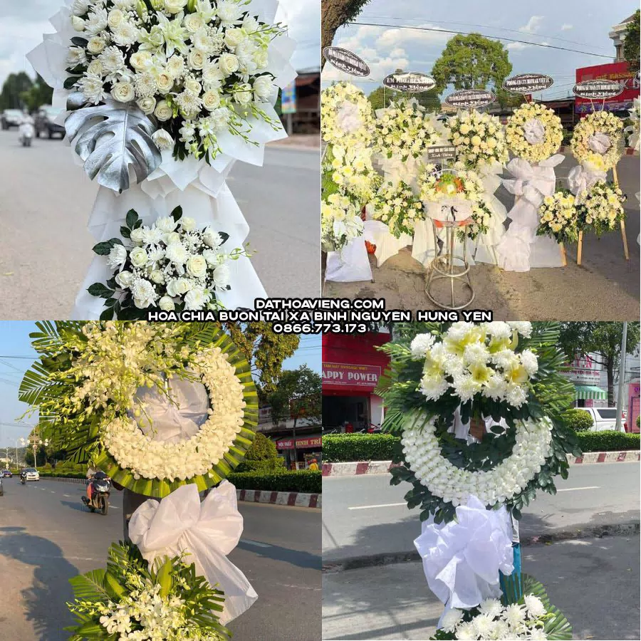 Mẫu hoa chia buồn tham khảo tại Xã Bình Nguyên, Hưng Yên