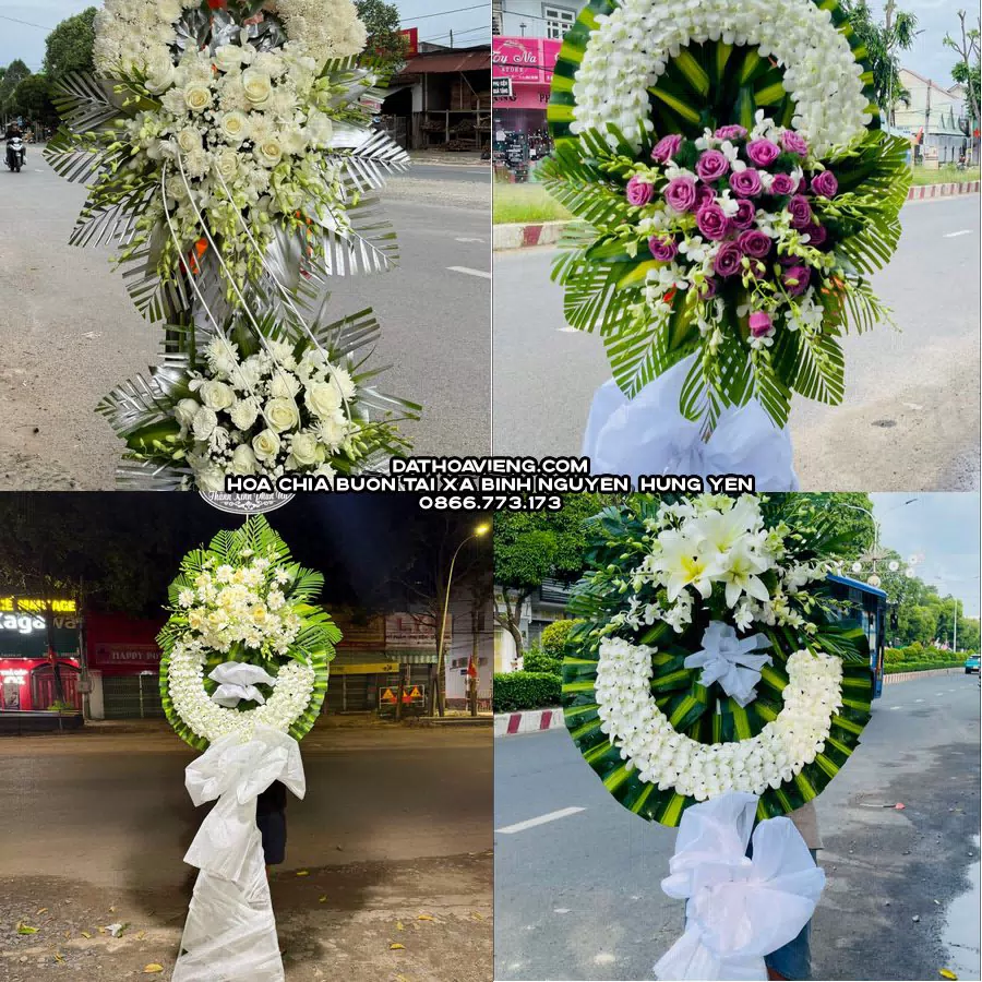 Mẫu hoa chia buồn tham khảo tại Xã Bình Nguyên, Hưng Yên
