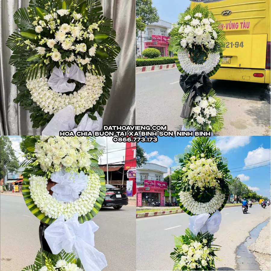 Mẫu hoa chia buồn tham khảo tại Xã Bình Sơn, Ninh Bình