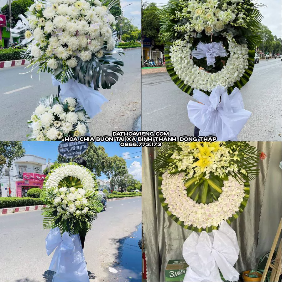 Mẫu hoa chia buồn tham khảo tại Xã Bình Thành, Đồng Tháp