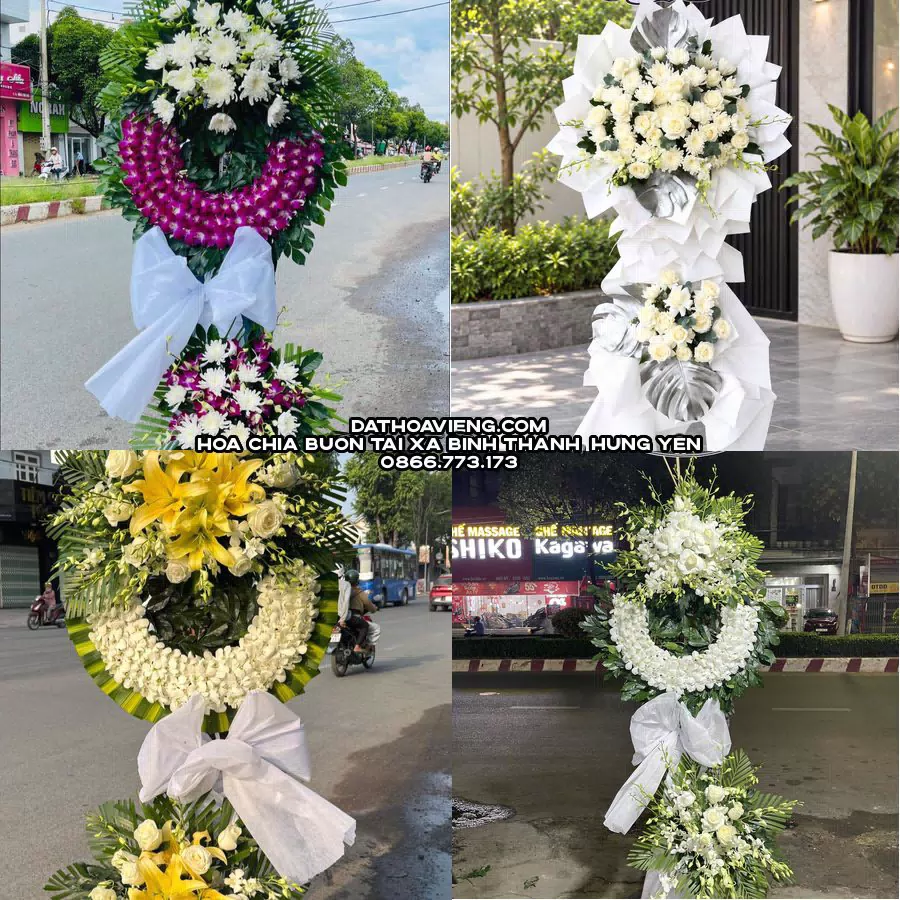 Mẫu hoa chia buồn tham khảo tại Xã Bình Thanh, Hưng Yên